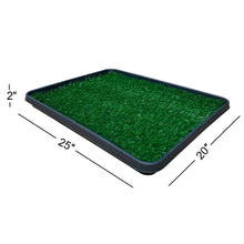 Load image into Gallery viewer, Artificial Grass Pets Potty Pad with Tray
